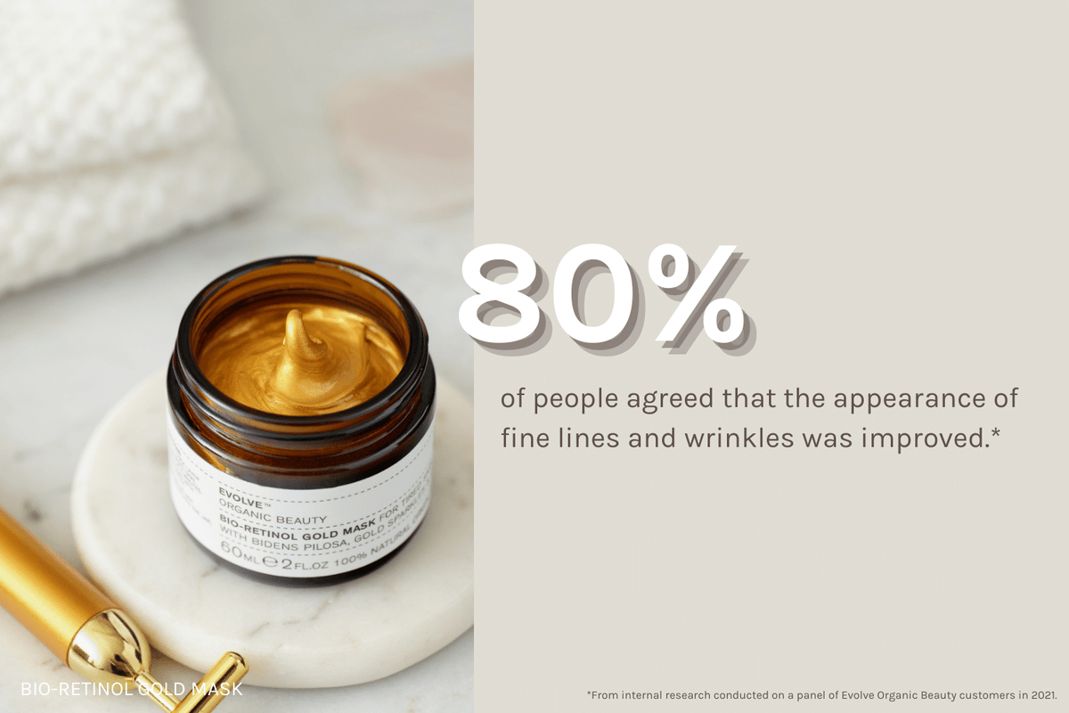 Evolve Beauty Bio-Retinol Gold Mask 金鑽提拉有機面膜