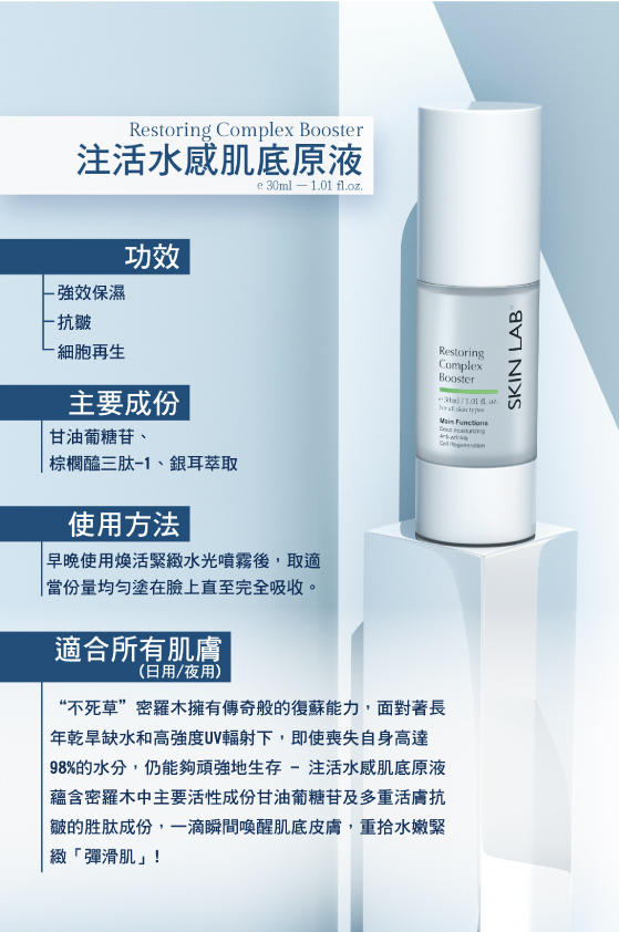 SKIN LAB Restoring Complex Booster 注活水感肌底原液